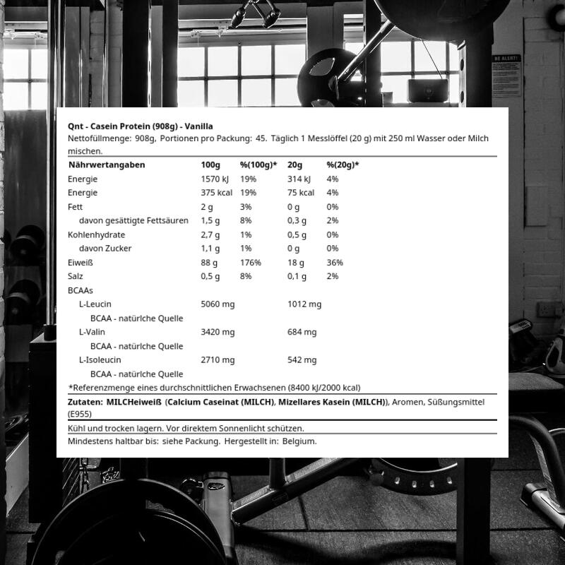 QNT CASEIN PROTEIN - Vanille - 908 g