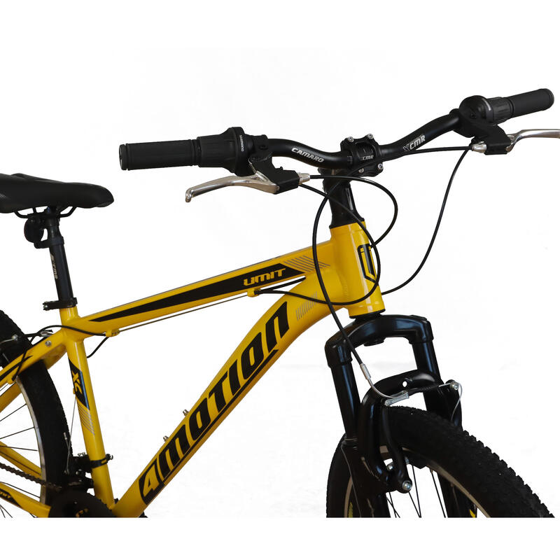 Bicicleta Montaña Umit de 24″ Cuadro de Aluminio, 21V Color Amarillo