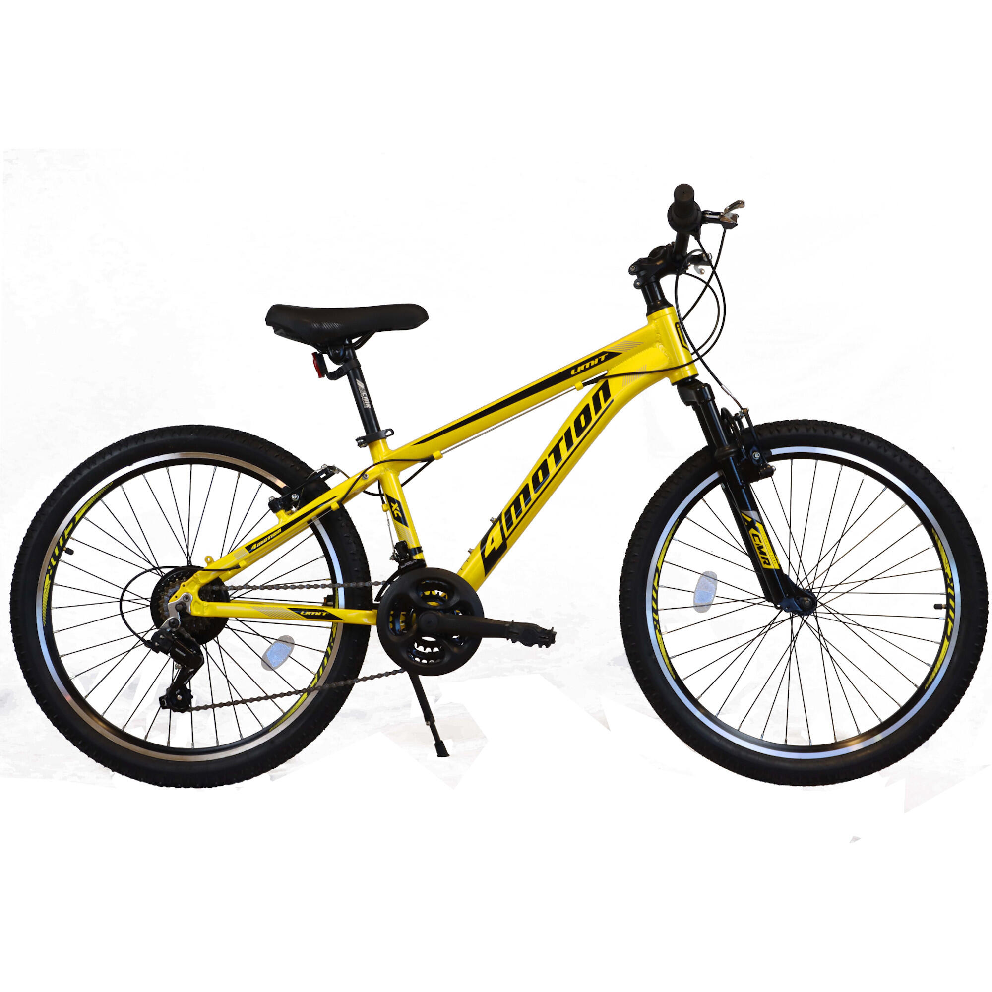 UMIT Bicicleta Montaña Umit de 24″ Cuadro de Aluminio, 21V Color Amarillo