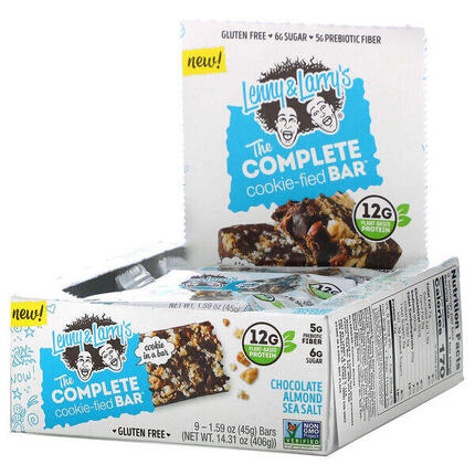 Lenny & Larry's The Complete Cookie-fied Bar (9x45g) Cookies & Cream - Barres