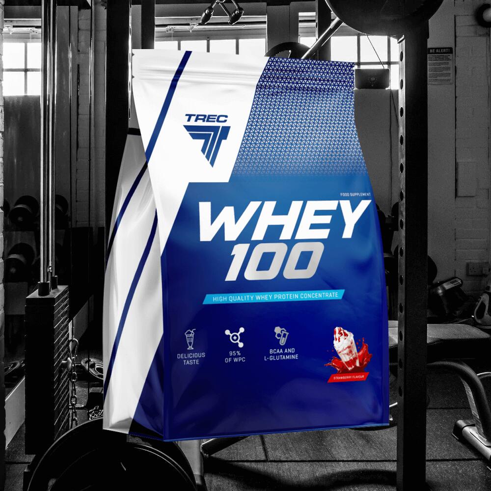 Trec Nutrition Whey 100 (2275g) Strawberry - Protéines 2/3