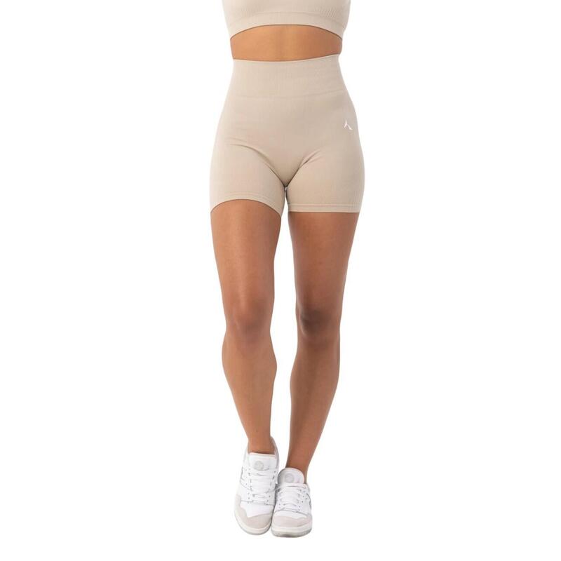 Pantaloncini Senza Cuciture Donna Carpatree Blaze Latte Di Avena Beige