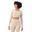 Blaze Seamless LongSleeved Crop Top para senhora/senhora Leite de aveia Bege