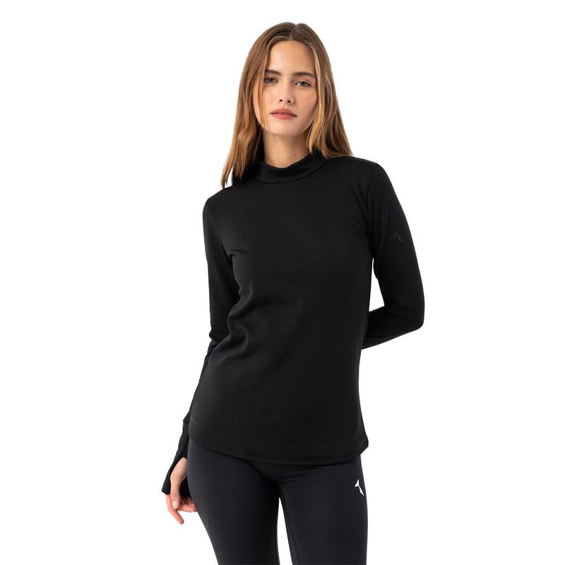 Camiseta Interior Deportiva Glacier de Resistherm para Mujer Negro