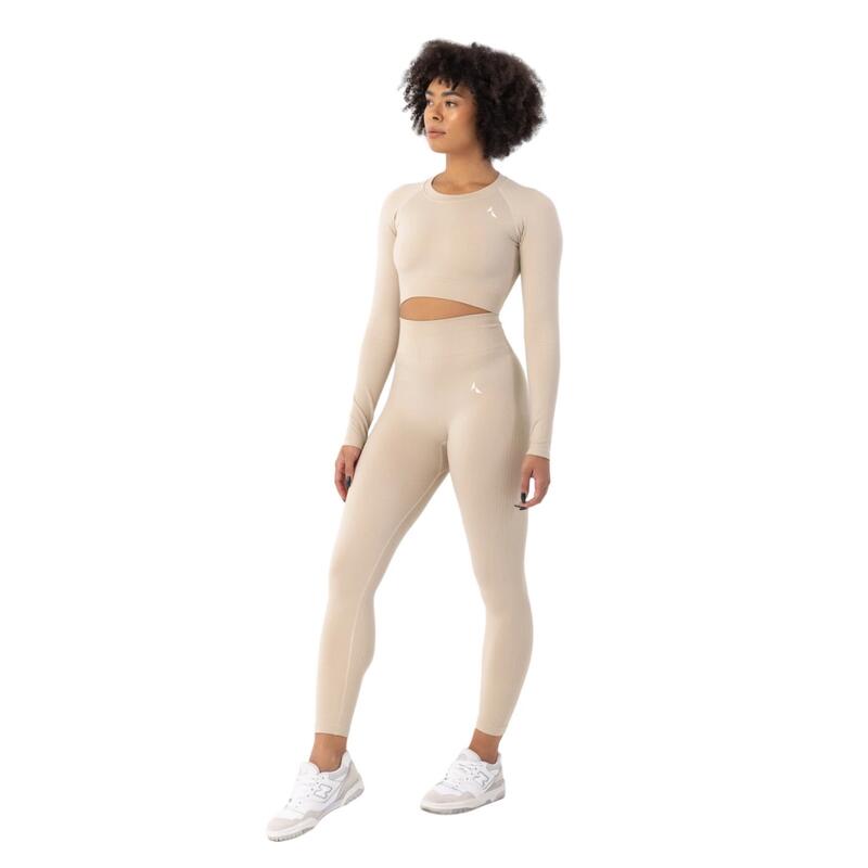 Leggings Blaze para Mujer Leche de Avena Beige