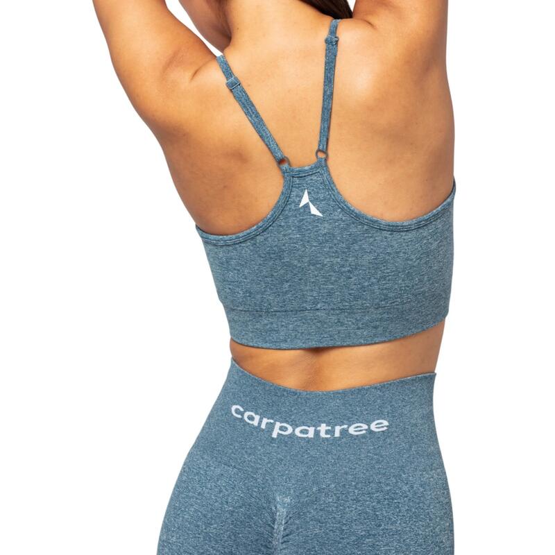 Soutien de desporto sem costuras Allure Melange para senhora/senhora Azul