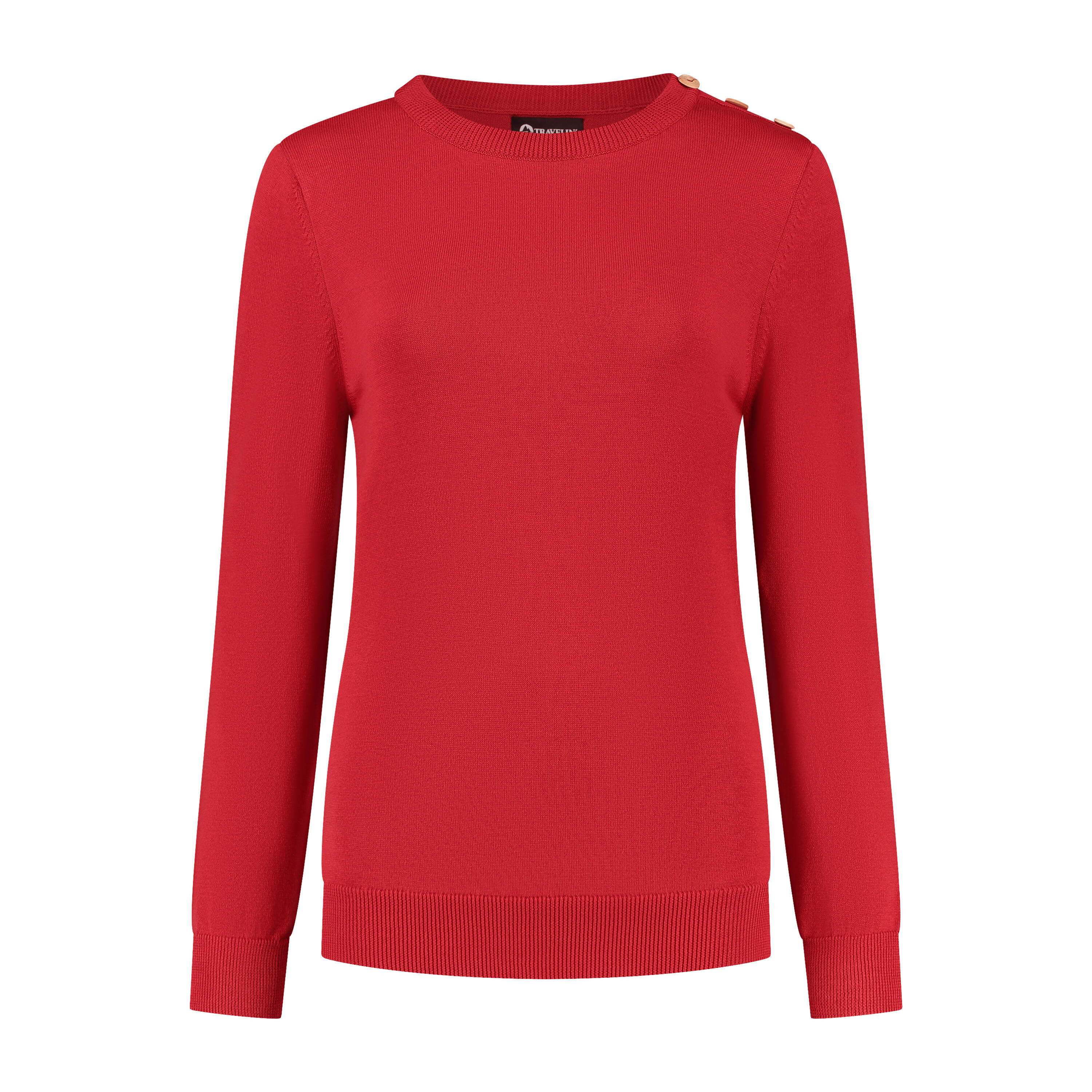 TRAVELIN' 100% Katoenen Trui Wandelen - Dun Gebreid - Voor Dames - Jumper Vadstena