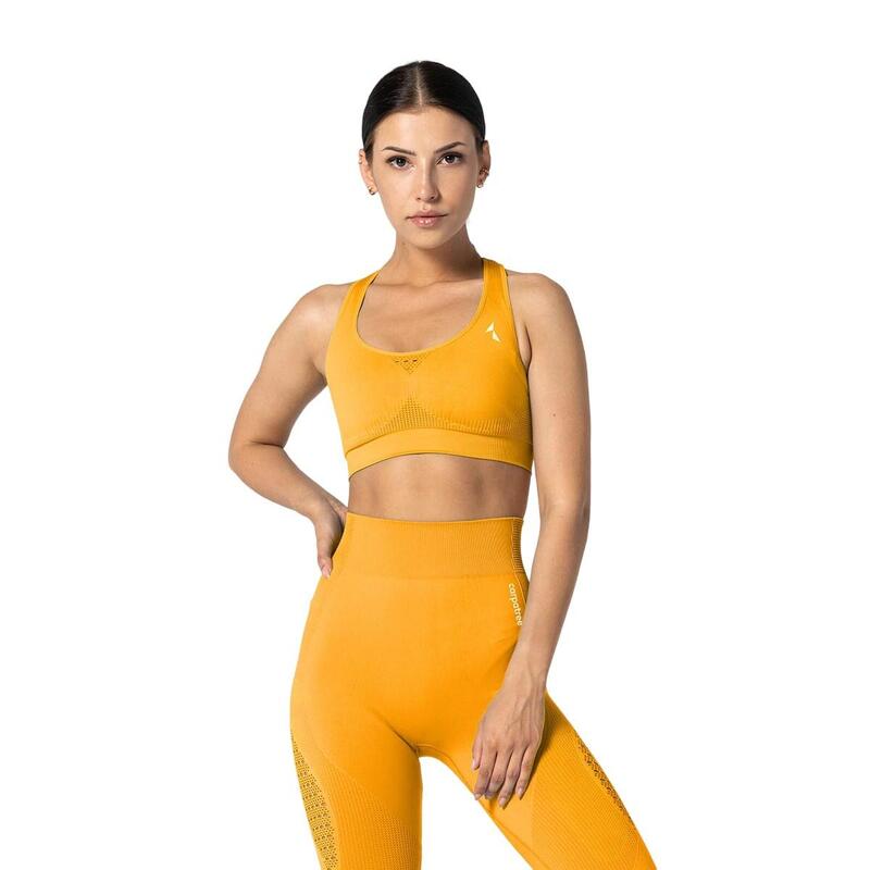 Brassière de sport PHASE Femme (Jaune doré)