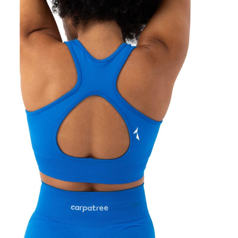 Blaze Seamless Sleeveless Crop Top para senhora/senhora Mali-Azul