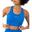 Blaze Seamless Sleeveless Crop Top para senhora/senhora Mali-Azul