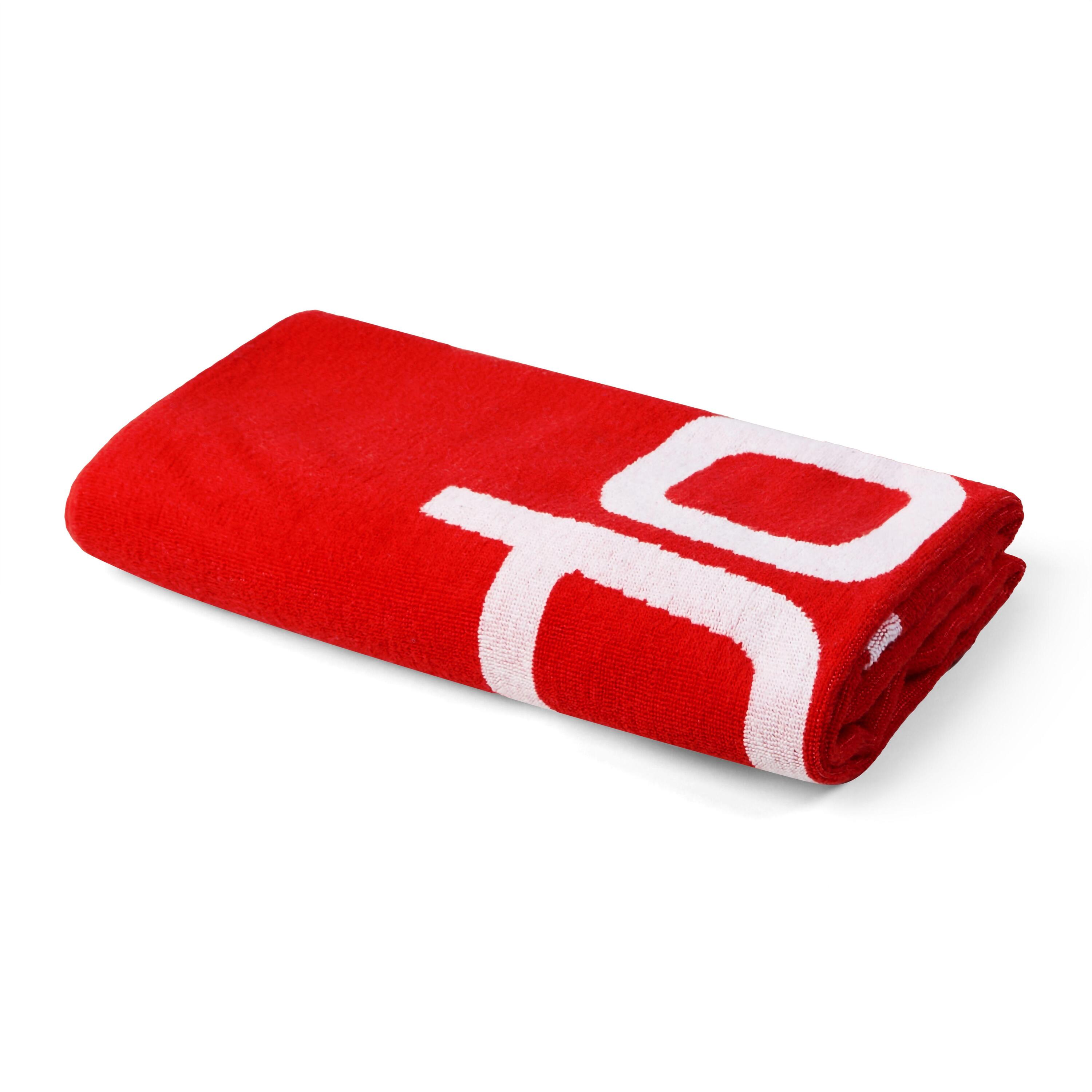 Speedo Logo Towel - Red/White 3/5