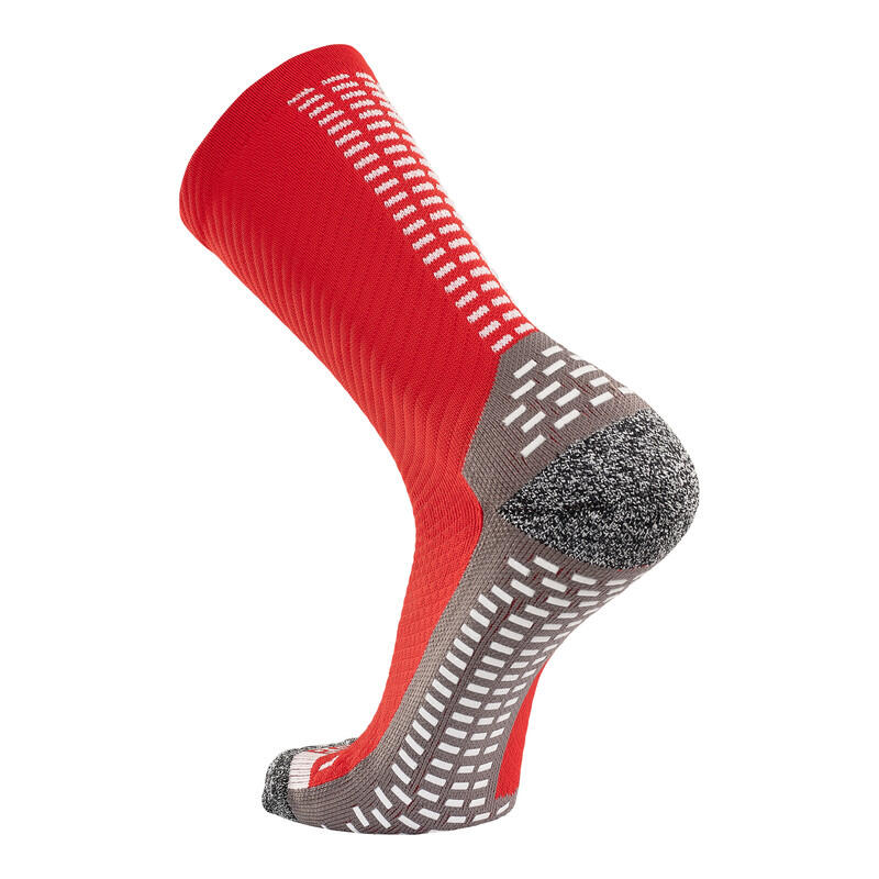 RØFF SOCKS® Ultimate Grip Sock - taille 38-42, ROUGE - Chaussettes football