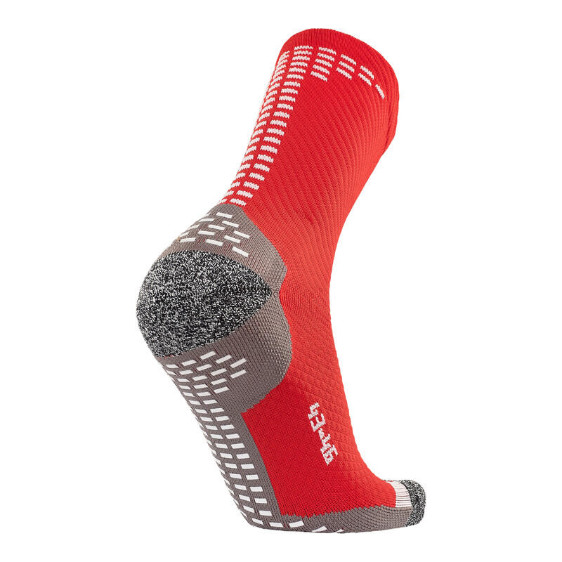 RØFF SOCKS® Ultimate Grip Sock - taille 38-42, ROUGE - Chaussettes football