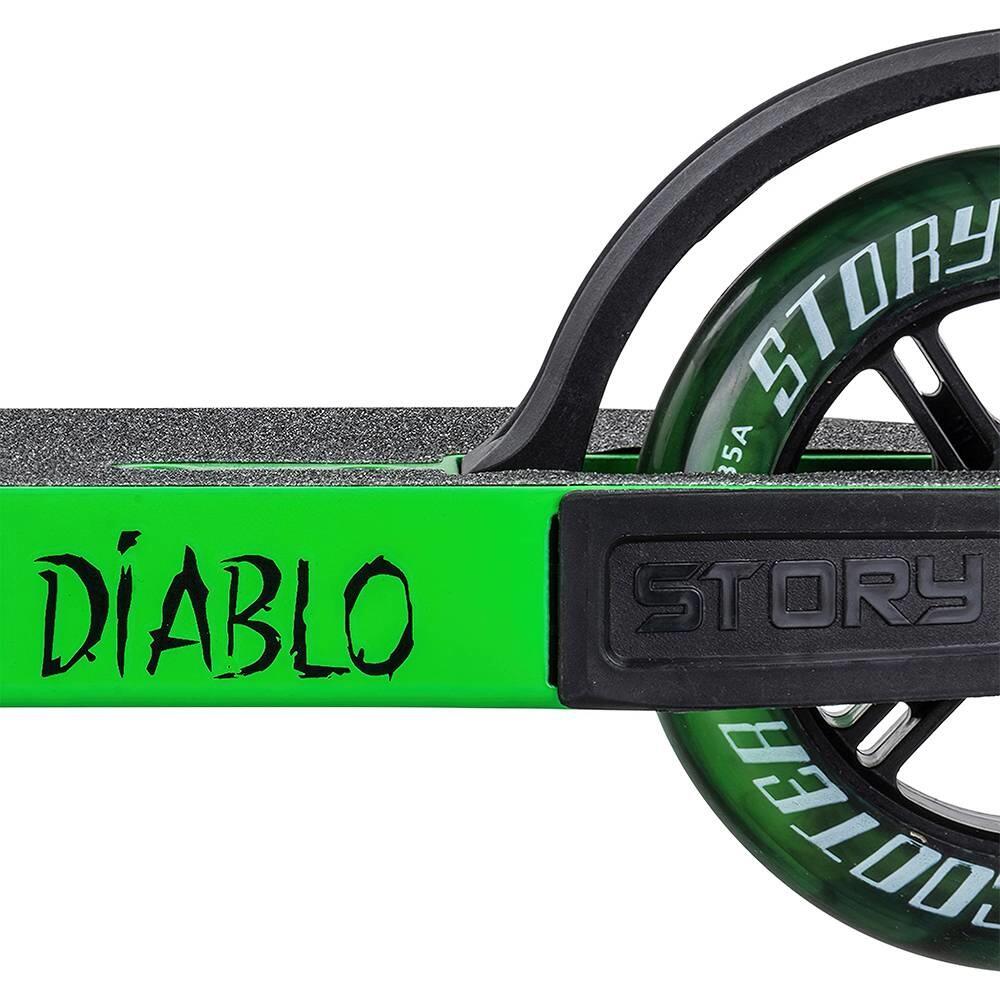 Scooter acrobatique Story Diablo vert citron - Noir 3/3