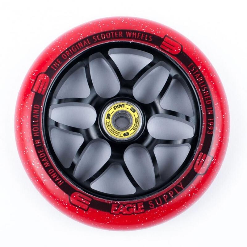 Eagle Supply wheel 120mm Black Red