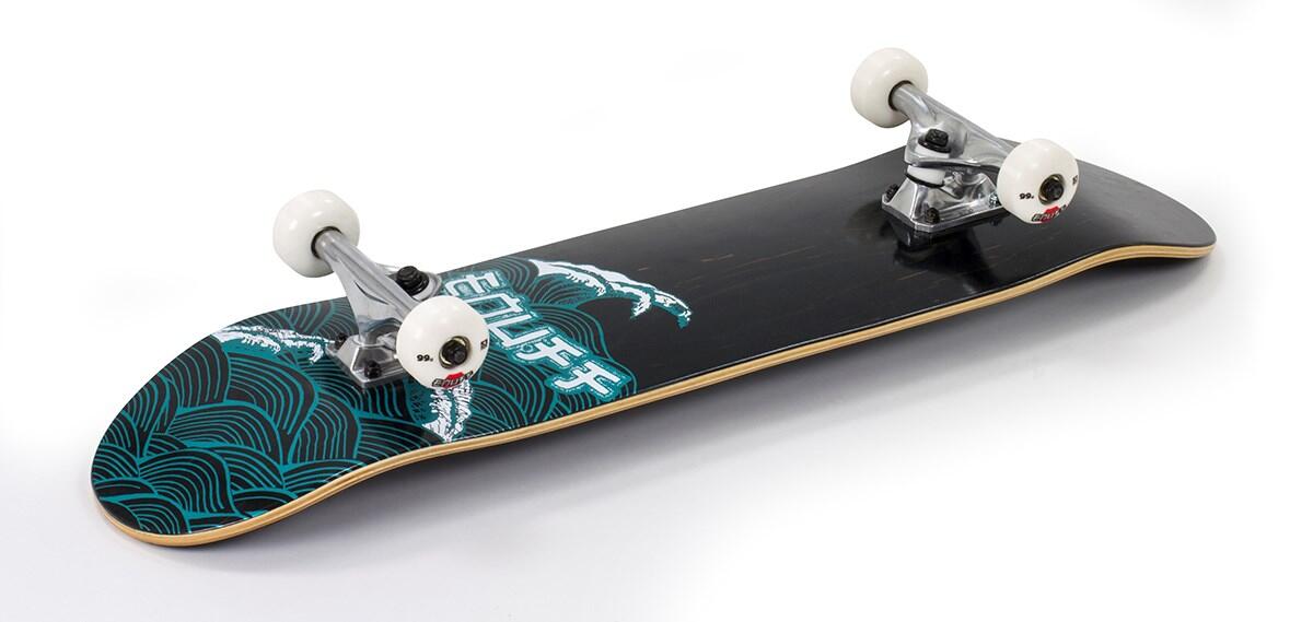 Enuff Skateboard 8.0 Big Wave Blau 2/3