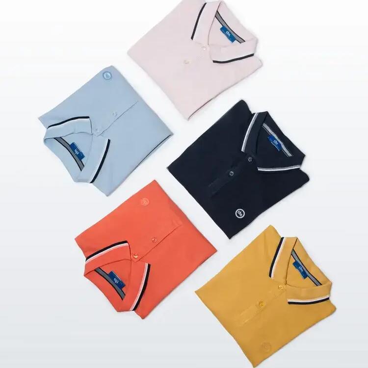 Men's Pink Polo Shirt TBS Yvanee