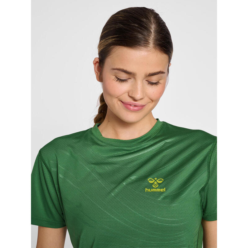 T-Shirt Hmlongrid Multisport Vrouwelijk Ademend Licht Ontwerp Sneldrogend Hummel