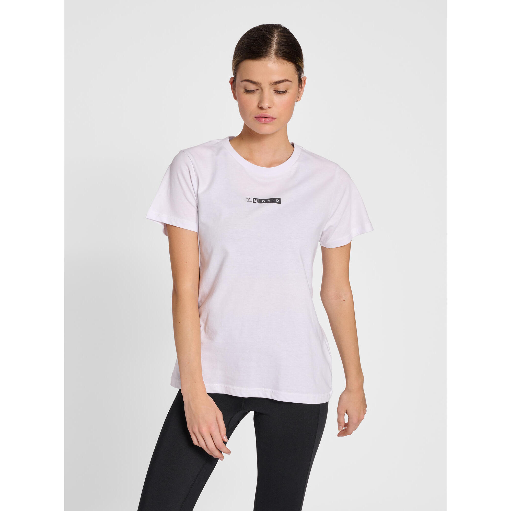 Hummel - Enfiler T-shirt Hmloffgrid Femme Hummel - T-shirt Manches Courtes - Blanc|gris|marron - 48 Xl - Decathlon