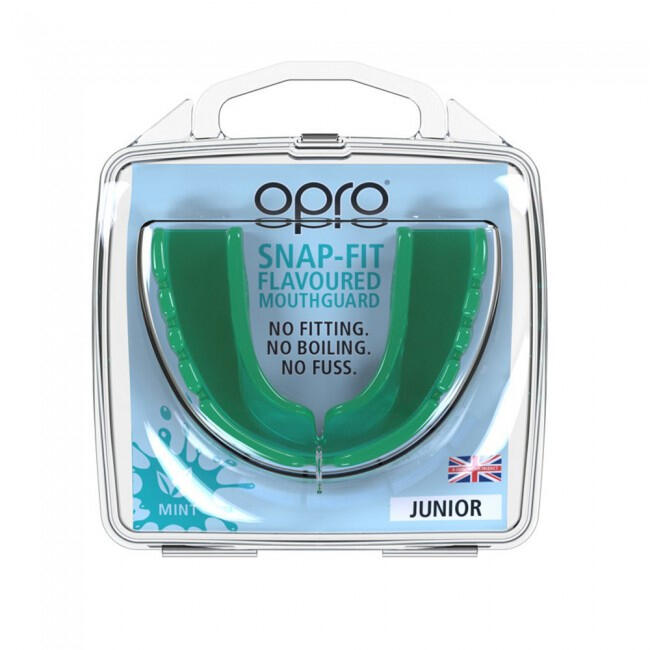 Protège-dents OPRO Snap-Fit Junior – Vert menthe aromatisé 4/5