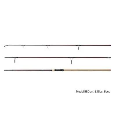 Lansetă Delphin Etna E3 Cork 3.6 m, 3.0 lbs - roșu închis 6/7