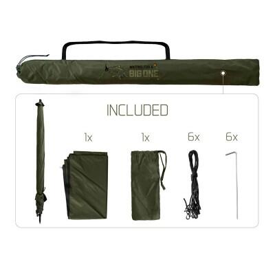 Umbrela pereti laterali Delphin BigONE CARP, 250 cm, husa, cuie, snururi incluse