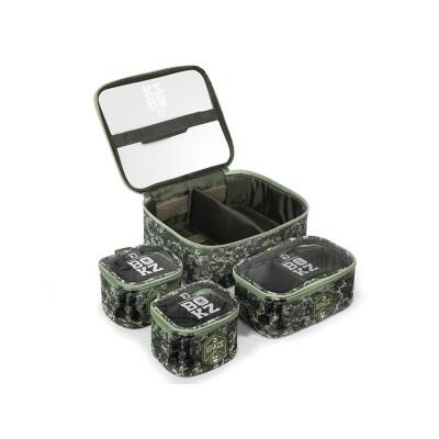 Geanta pescar Delphin 4xBokz SPACE, 4 buc/set, dimensiuni exterioare 27x22x10 cm