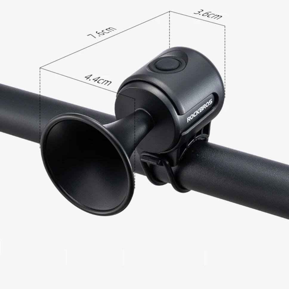 dzwonek rowerowy rockbros 34210002001 elektroniczny - czarny