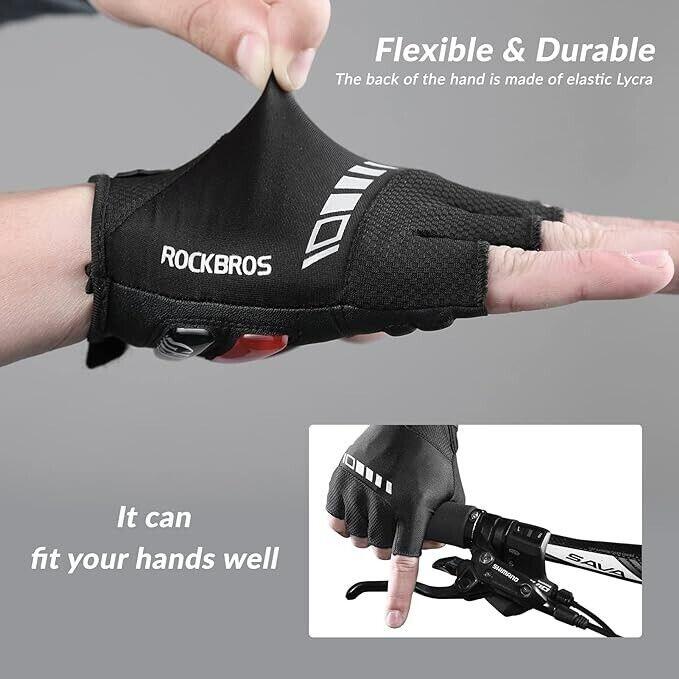 Rękawiczki rowerowe Rockbros z wkładkami żelowymi