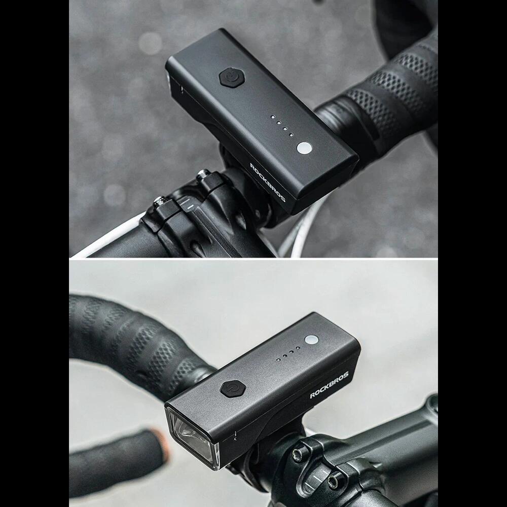 Luce Anteriore per Bicicletta Rockbros 260 Lumen + USB-C - Cavo USB-A 4/6