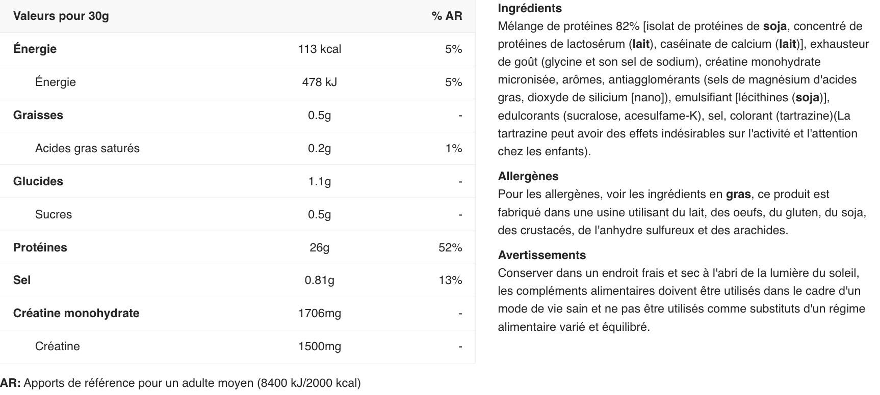 Wei-complex - Eiwit Power (1kg) - Vanille 2/4