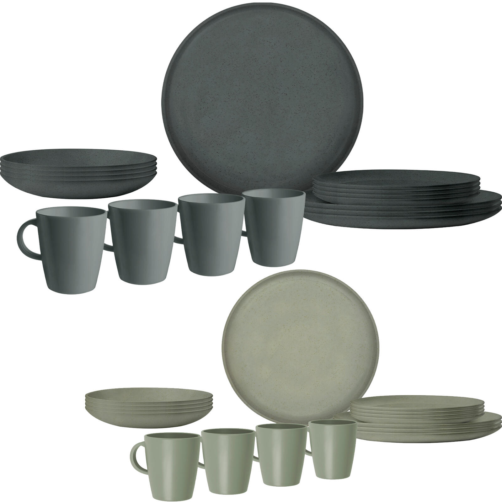 Vajilla de camping Lunch Box RPET Tierra plato bol 12 pcs 5/5