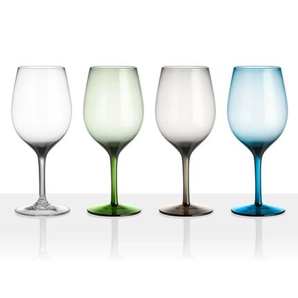 Campingglas set van 4 witte wijnglazen ONDA JAZZ Splintervrij drinkglas 60cl