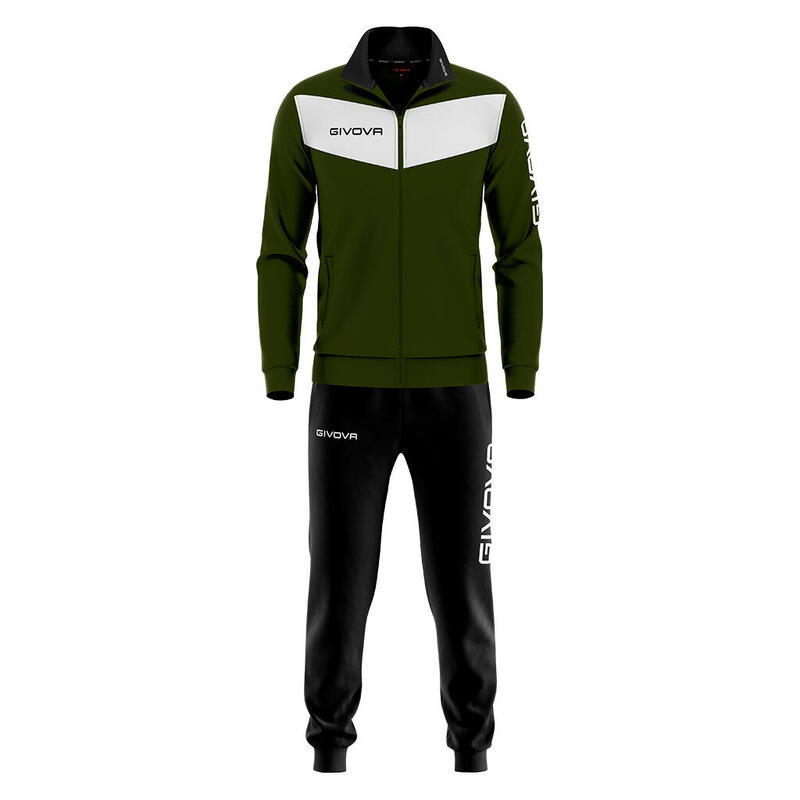 Trening Givova Visa, Verde militar/Negru, 4XL