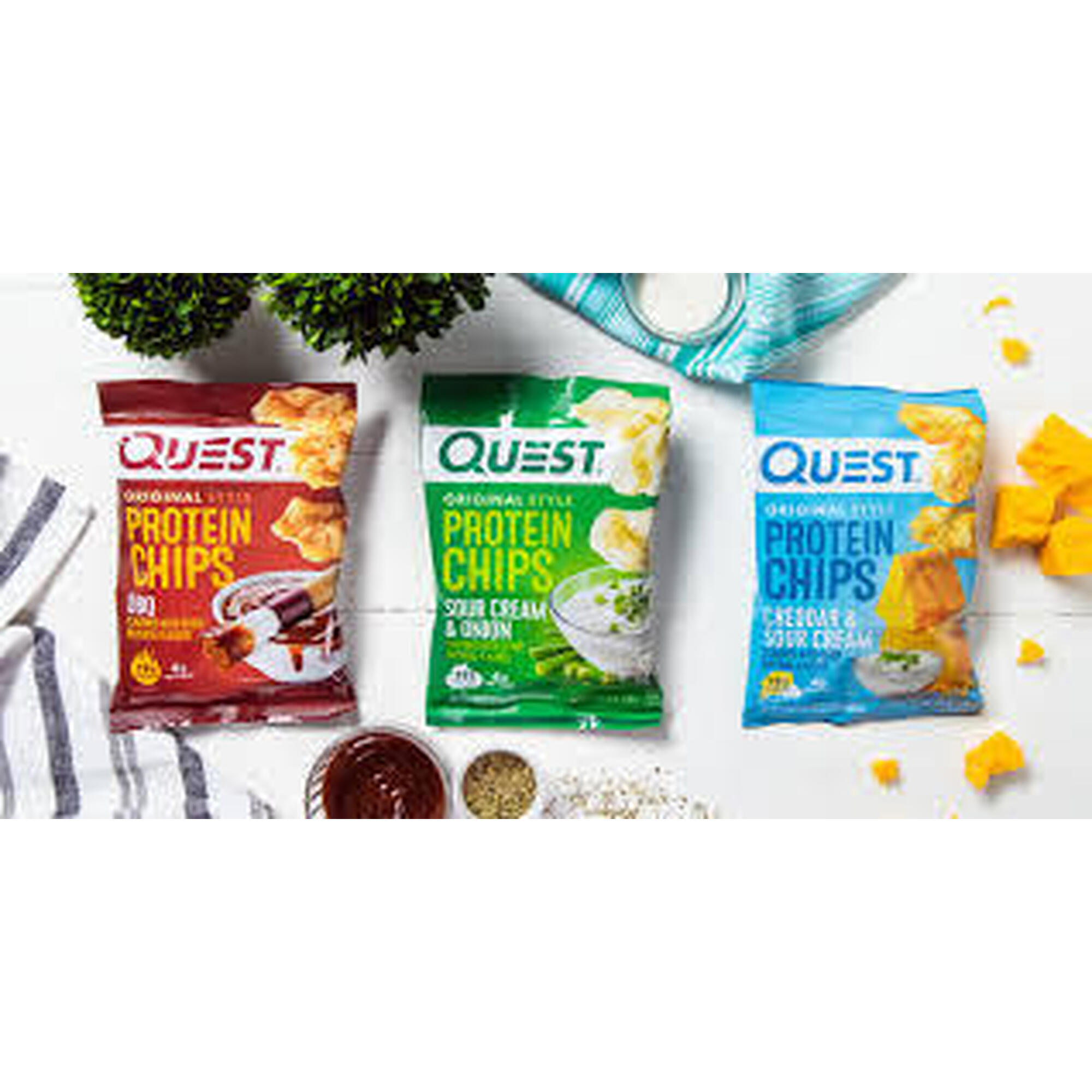 Quest Protein Chips - SPICY SWEET CHILI - TORTILLA STYLE 8 PACKS
