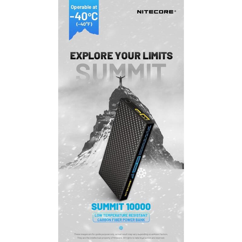 SUMMIT 10000 超輕碳纖行山充電器 (10000mAh) - 黑色