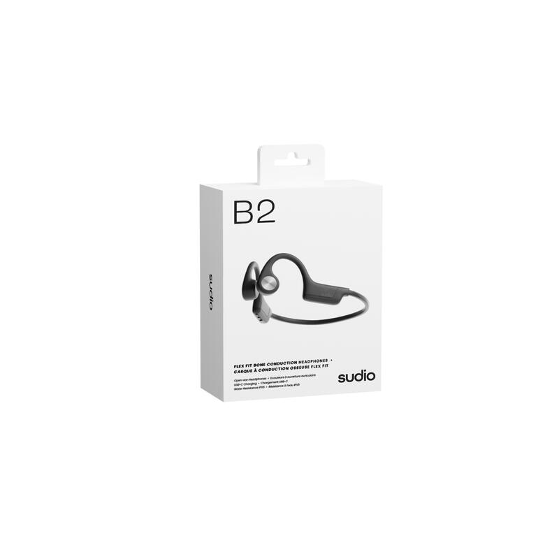B2 OpenComm Bone Conduction Stereo Bluetooth Headset - Black