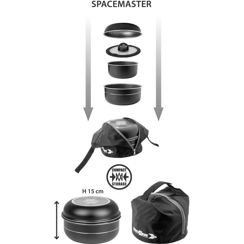 Camping Kookgerei Set Piraat Spacemaster Ø24 cm Outdoor Pot Pan