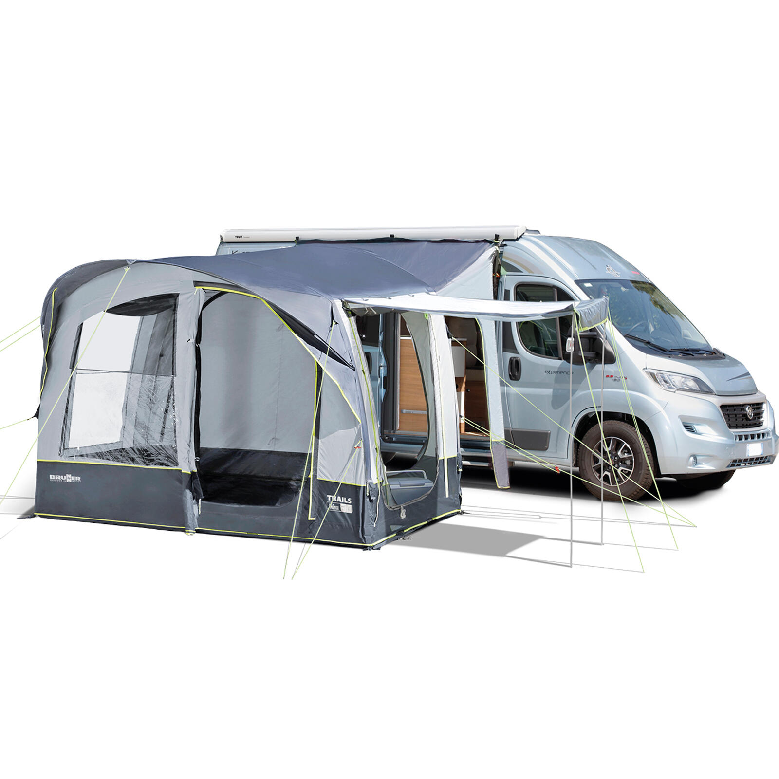 BRUNNER Bus tent Trails A.I.R. TECH HC Auto Van Camping Voortent Opblaasbaar