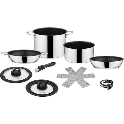 Camping kookgerei set academie ng 7+1 ø22 cm buitenkeuken pannen