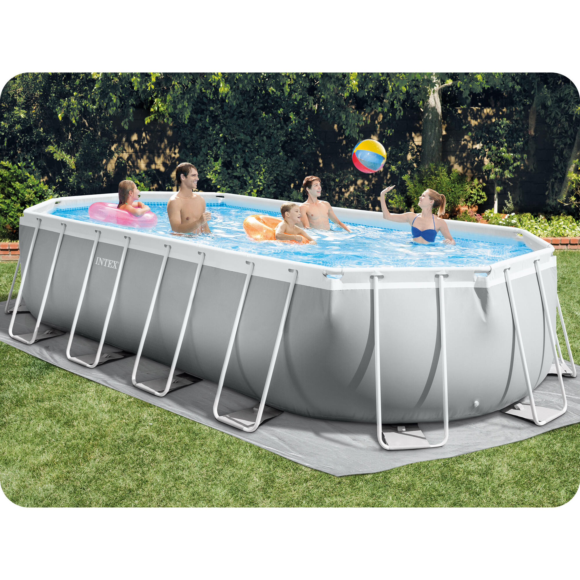 Basen ogrodowy stelażowy 610 x 305 x 122 cm zestaw 20w1 Intex 26798 4/6
