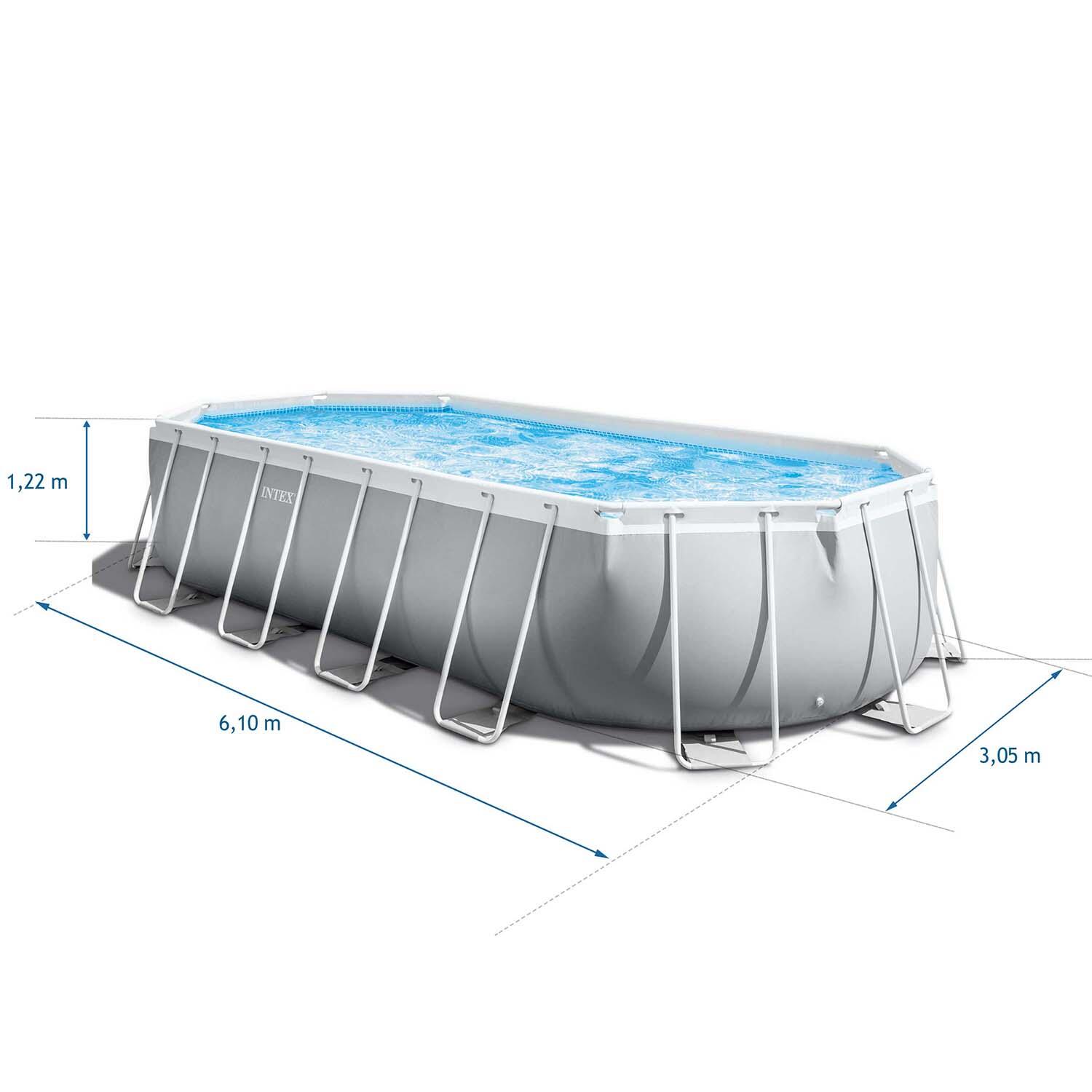 Basen ogrodowy stelażowy 610 x 305 x 122 cm zestaw 20w1 Intex 26798 5/6