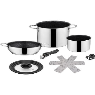 Camping kookgerei set academie ng 5+1 ø20 cm buitenkeuken pannen