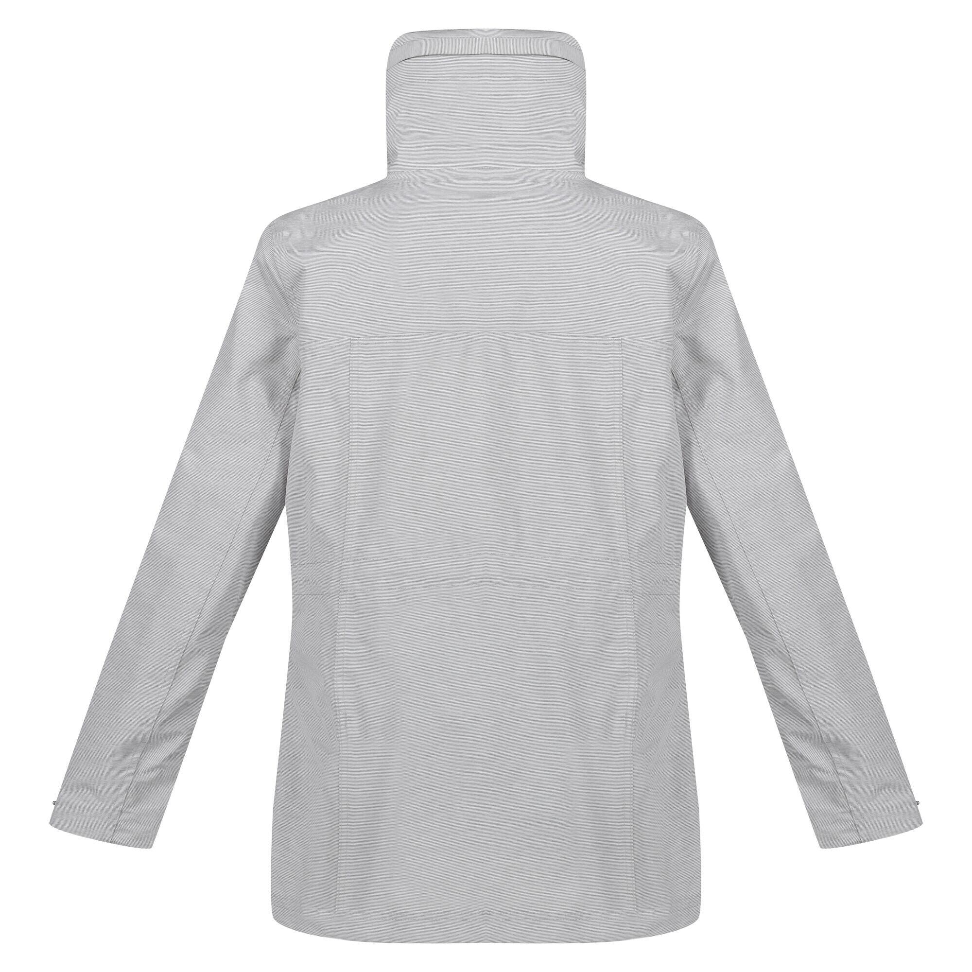 Womens/Ladies Novalee Raincoat (Silver Grey) 2/5