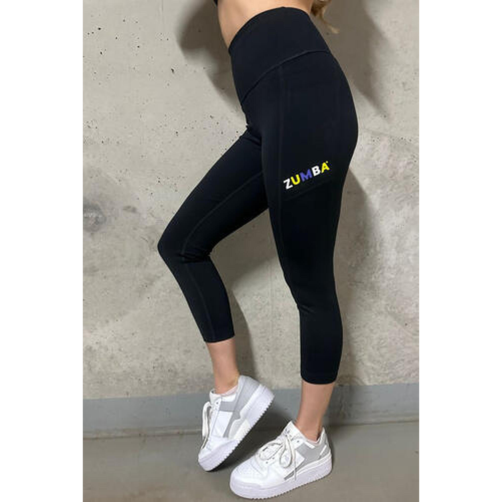 Legginsy sportowe damskie Zumba Forever z wysokim stanem