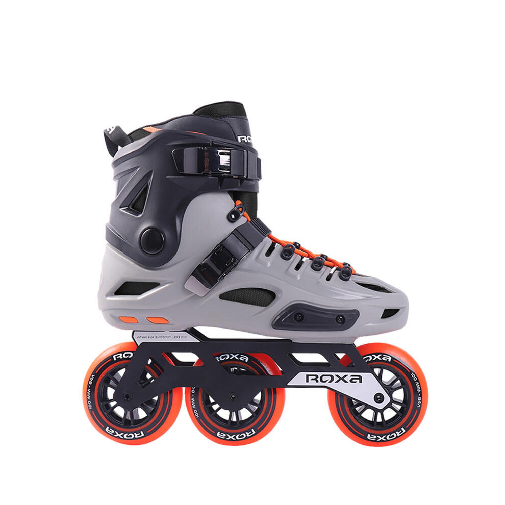 Pattini in linea adulto Freeskate X-TILT Grigio/Arancio