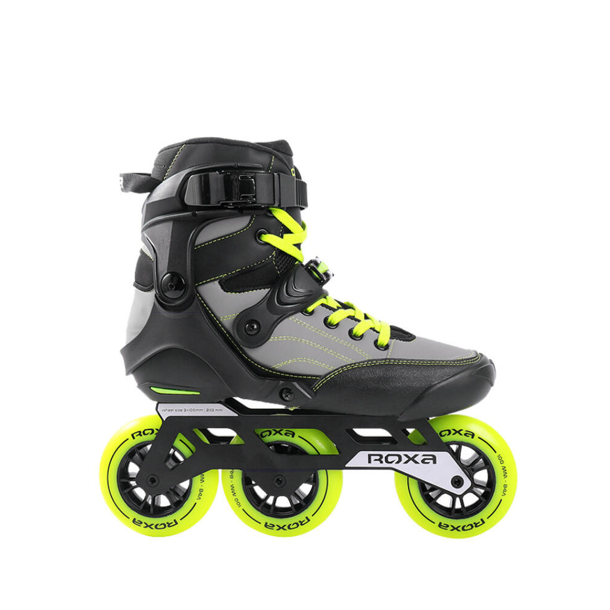 Patins en ligne adulte X-MAZE Gris/Fluo