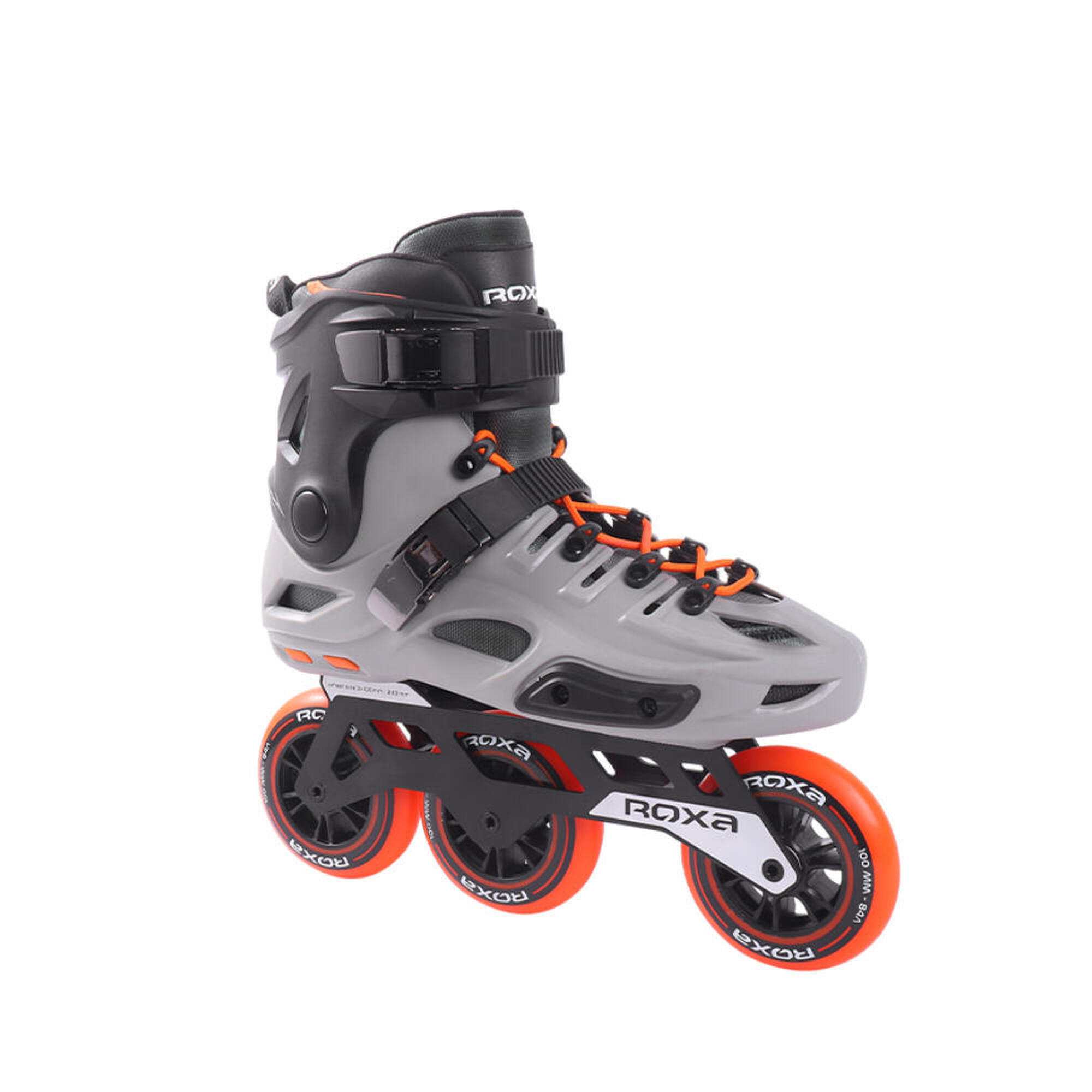 Pattini in linea adulto Freeskate X-TILT Grigio/Arancio