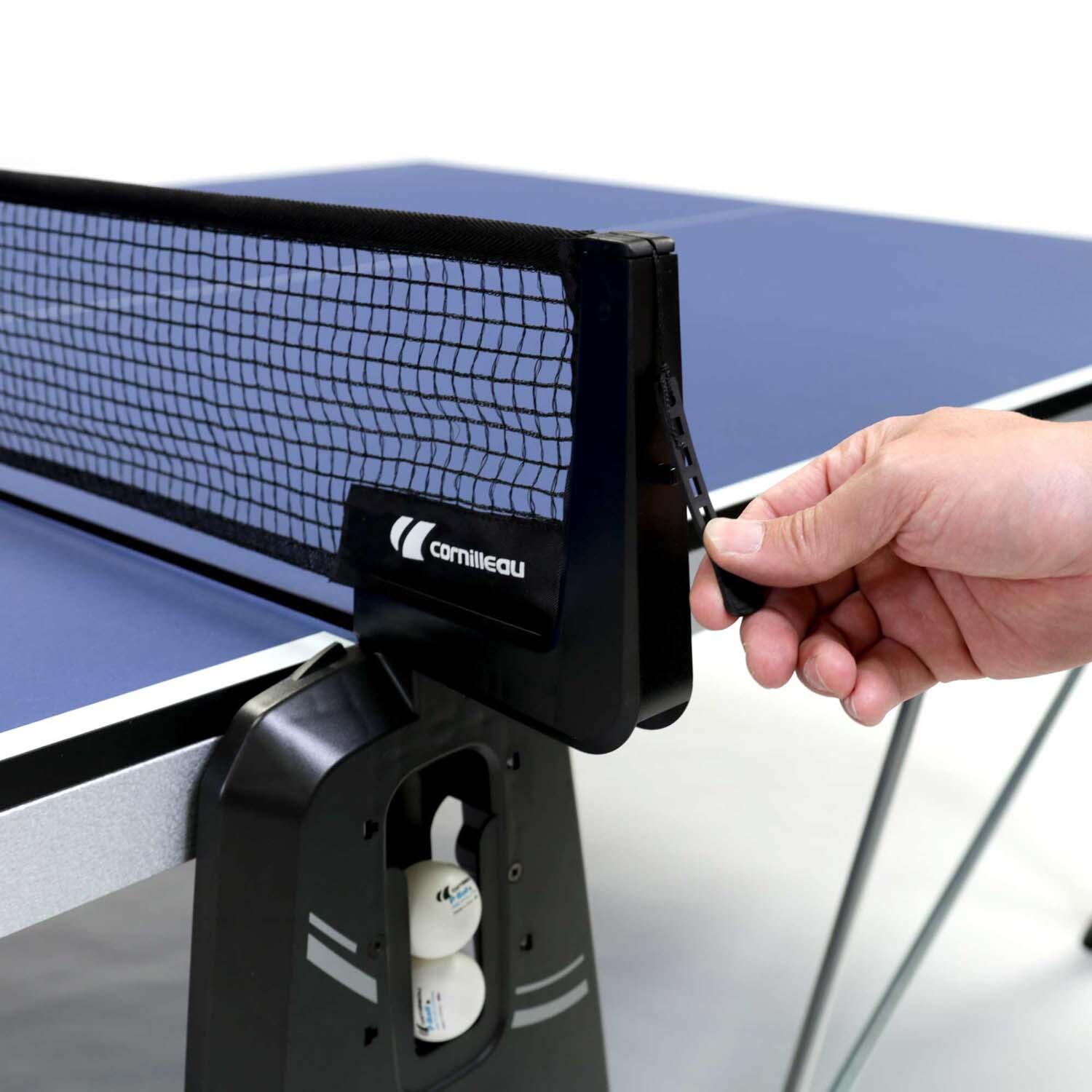 NEW 300 Indoor Table Tennis Table - Blue 6/8