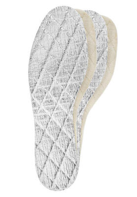Einlegesohle Warm Alu weiß
